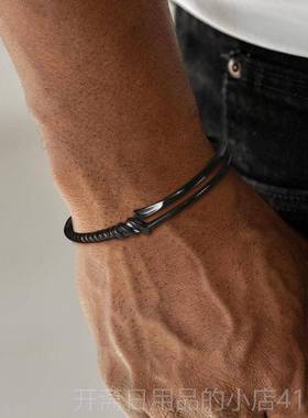 正品UKI男士95饰纯银手镯朗基YINS欧美男2女个性银镯子手情侣饰品