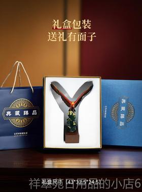 高档黄铜大展品宏图鹰摆办公室书房桌面装饰公司乔迁开雄业升职件