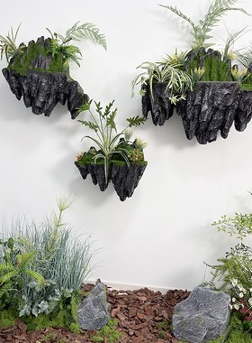 天空之城悬浮假山橱窗展厅造景泡沫假石商场摄影酒店大型艺术装置