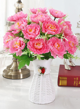 仿真花假花餐桌卧室客厅装饰品摆设花酒柜创意摆件工艺品塑料花