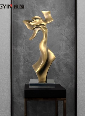 装饰柜壁龛摆件样板房抽象雕塑艺术品玄关桌面现代几何创意摆件