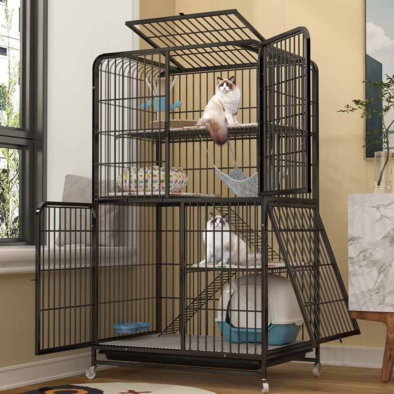 猫笼子家用室内自由两层超大空间带厕所一体式不占地猫舍猫窝猫屋,淘宝优惠券,粉丝福利购,淘宝优惠卷