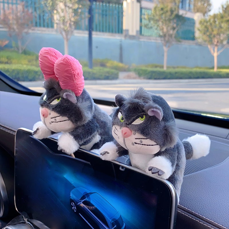 汽车显示屏车内饰品摆件2023新款车载玩偶车内雨刮器怀挡装饰公仔 - 图2