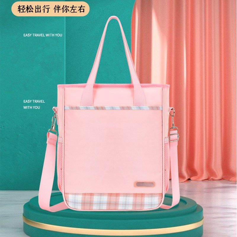 中学生儿童手提书包女小学生手拎补习袋帆布大容量美术培训文件袋,淘宝优惠券,粉丝福利购,淘宝优惠卷