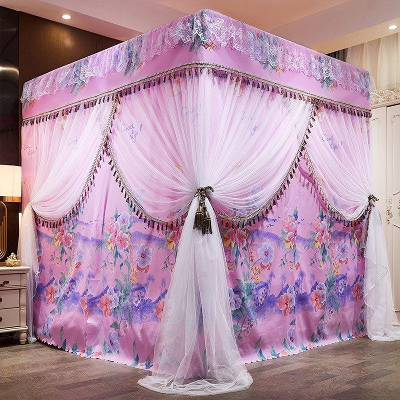 挡风遮光床帘家用卧室落地防尘床幔支架蚊帐公主风防风保暖风,淘宝优惠券,粉丝福利购,淘宝优惠卷