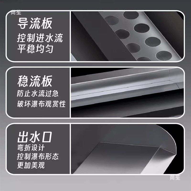 不锈钢瀑布出水口瀑布水幕墙水景墙庭院造景景观鸭嘴款,淘宝优惠券,粉丝福利购,淘宝优惠卷