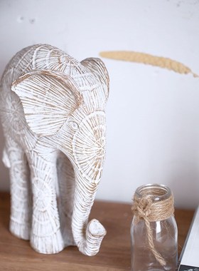 东南亚保平安树脂大象送礼装饰品客厅办公室民宿别墅桌面摆件礼品