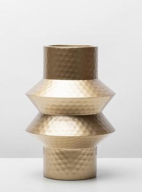 简现代花创意几何LSZ0664折纸菱形花瓶器软装样餐板房客厅茶几桌