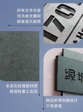 门牌工业风别墅楼号挂牌门牌用意创家住宅小区F78M5657号号码牌子