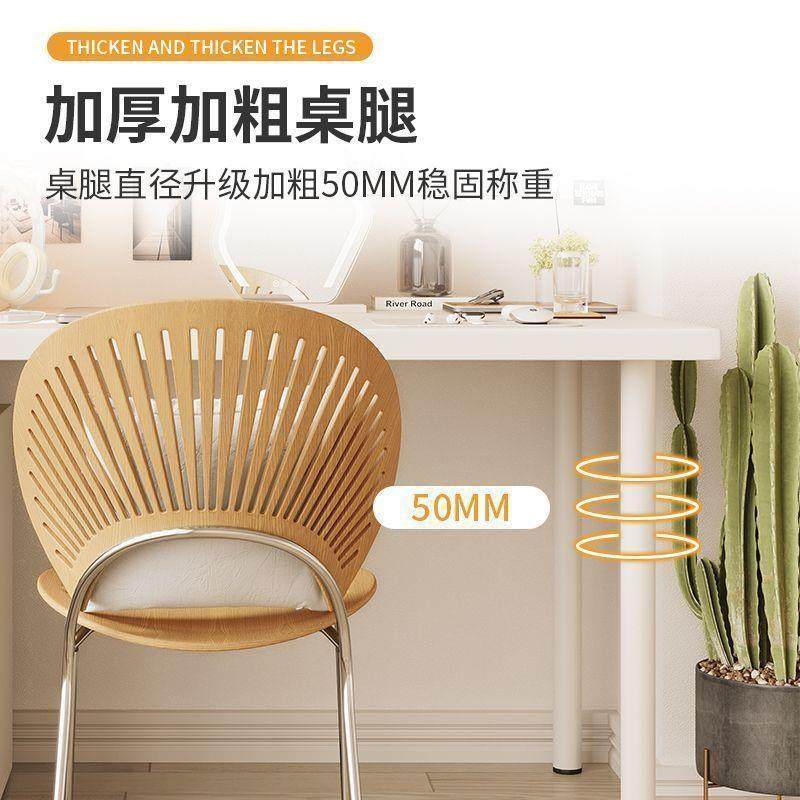 床边电脑桌学习书桌写字台简易桌子出租屋租房卧室办公桌圆角白桌,淘宝优惠券,粉丝福利购,淘宝优惠卷