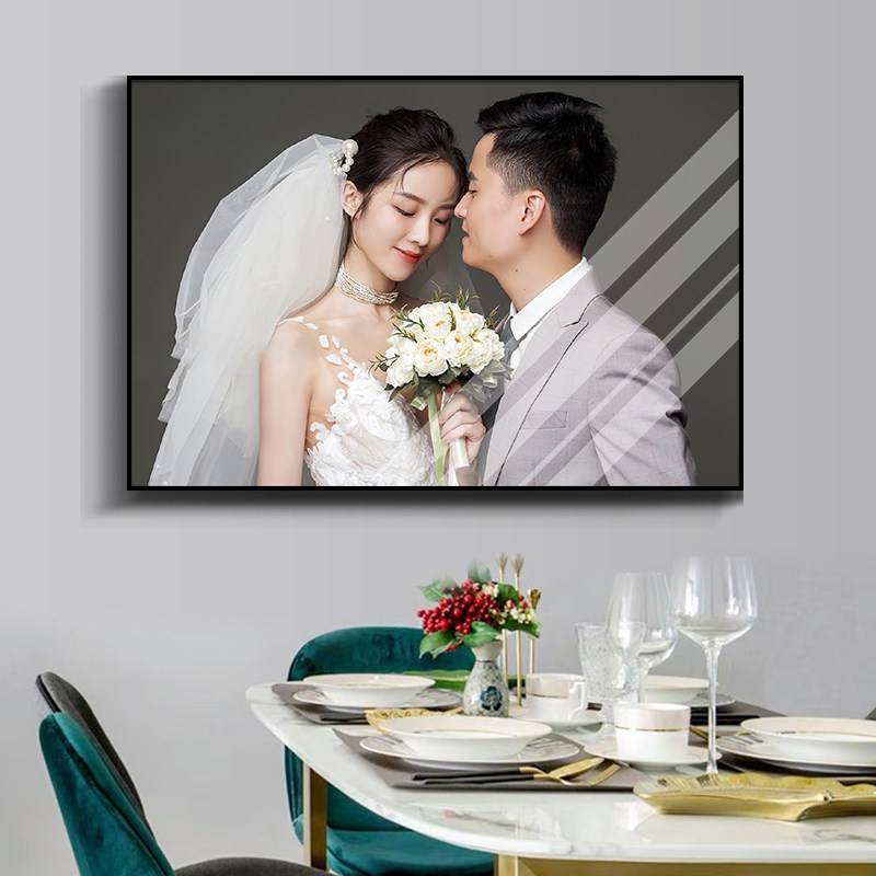 婚纱照放大挂墙加相框摆台定制影楼洗照片做成摆件水晶相片框制作,淘宝优惠券,粉丝福利购,淘宝优惠卷