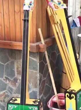 蒙古特色工艺品仿真马头琴模型蒙古包装饰婚庆道具落地摆件马头琴