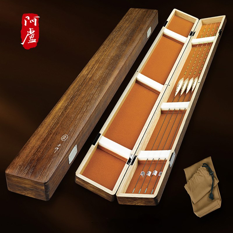 阿卢漂盒鱼漂盒实木浮标盒黑长52cm/5CM/3CM/CM/75CM加厚高档 - 图2