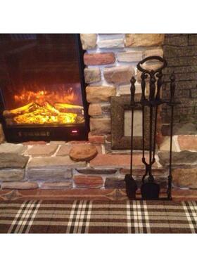 澳洲纽火燃木真火五铸铁壁炉柴取暧壁炉工具件套家摆tfglolzn居饰