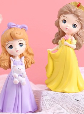 少女心魔法公主树脂工艺品摆件公主梦卡通人物办家居创意装饰礼品