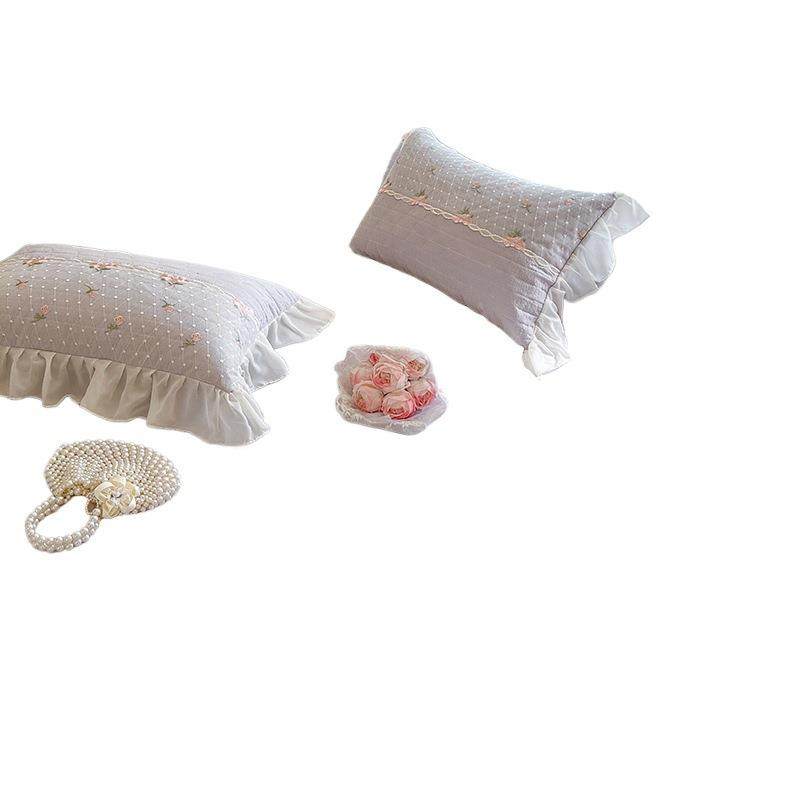 可定用制蕾丝床裙单件床带罩款床单四季通棉床盖裙边纯色F99J586H,淘宝优惠券,粉丝福利购,淘宝优惠卷