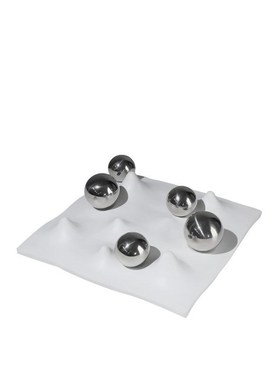 简约现代b冰川圆球几何立体摆件样板间办公会议室内书柜桌面软装