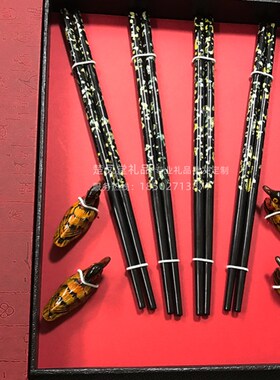 来凤漆筷宝石漆筷湖北武汉特色特产文化工艺品礼品出国送外宾礼品