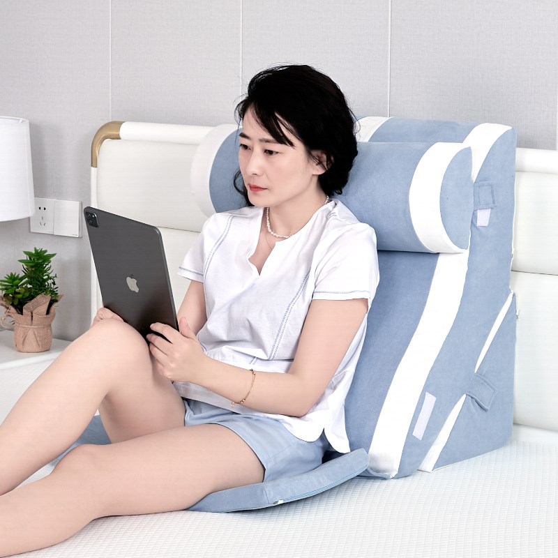 床头看书软包靠枕孕妇喂奶沙发飘窗台护颈护腰部支撑床上大靠背垫 - 图0