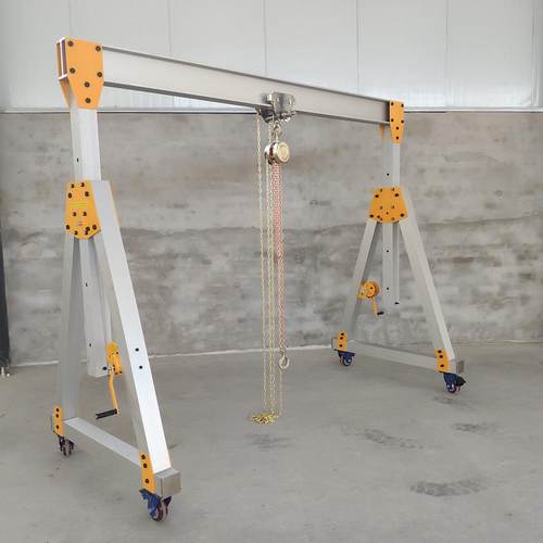 小型1吨铝合金龙门吊 3吨铝合金移动龙门架 便携式吊机吊运机 - 图1