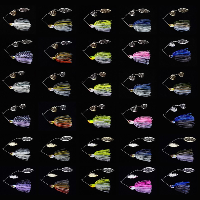 飞蚂蚁 飞闪胡须佬旋转复合亮片路亚饵黑坑鲈鱼狗鱼翘嘴通杀亮片 - 图1