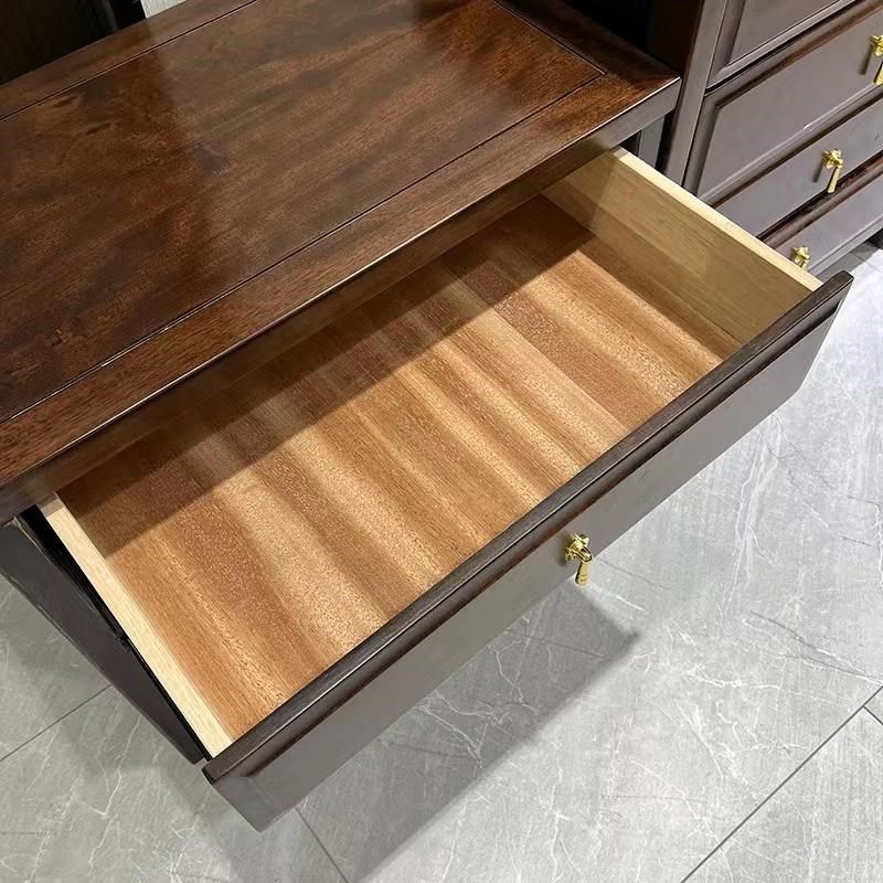 仿古实木斗柜主卧五斗柜靠墙六斗柜客厅高级感卧室储物床尾收纳柜,淘宝优惠券,粉丝福利购,淘宝优惠卷