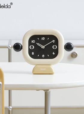 Mandelda客厅桌面奶油风时钟入户玄关装饰摆件电视柜酒柜家居饰品