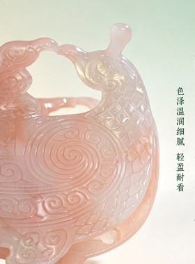 华夏首礼山西博物院鸟尊醋酸抓夹轻盈发饰新中式女生礼物伴手礼