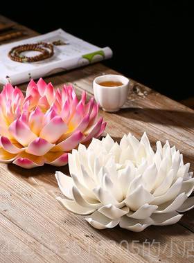 正品意大室号陶瓷手工莲花帝王莲禅线香插件摆家居客厅茶佛堂创意