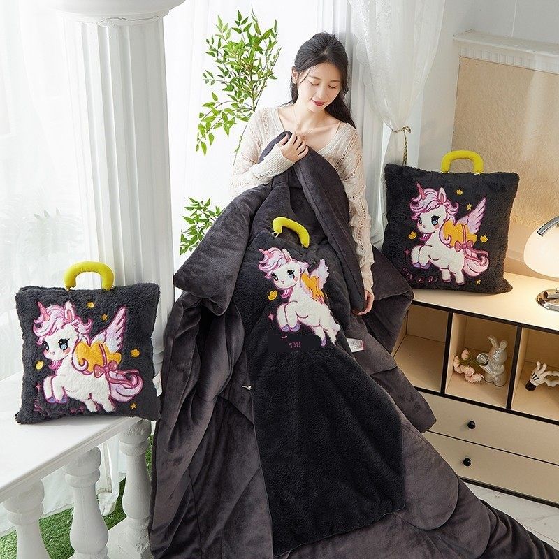 抱枕被子两用靠枕折叠毯汽车内加厚靠垫枕头二合一空调办公室午睡,淘宝优惠券,粉丝福利购,淘宝优惠卷