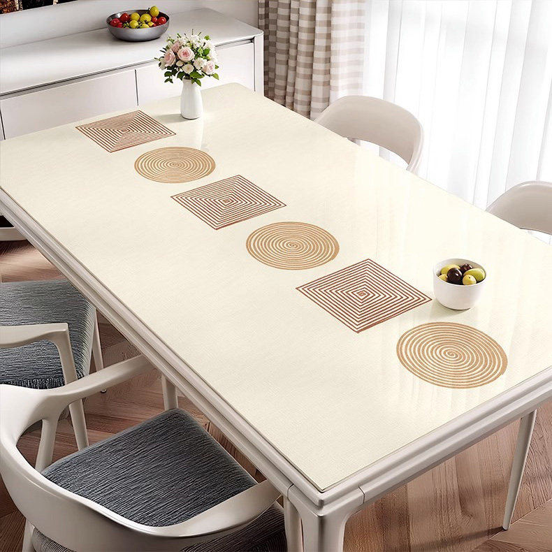 pvc印花软玻璃桌垫水晶板防水防油防烫免洗家用长方形茶几餐桌布,淘宝优惠券,粉丝福利购,淘宝优惠卷