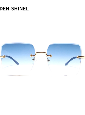 GOLDEN-SHINEL女士无框方形太阳