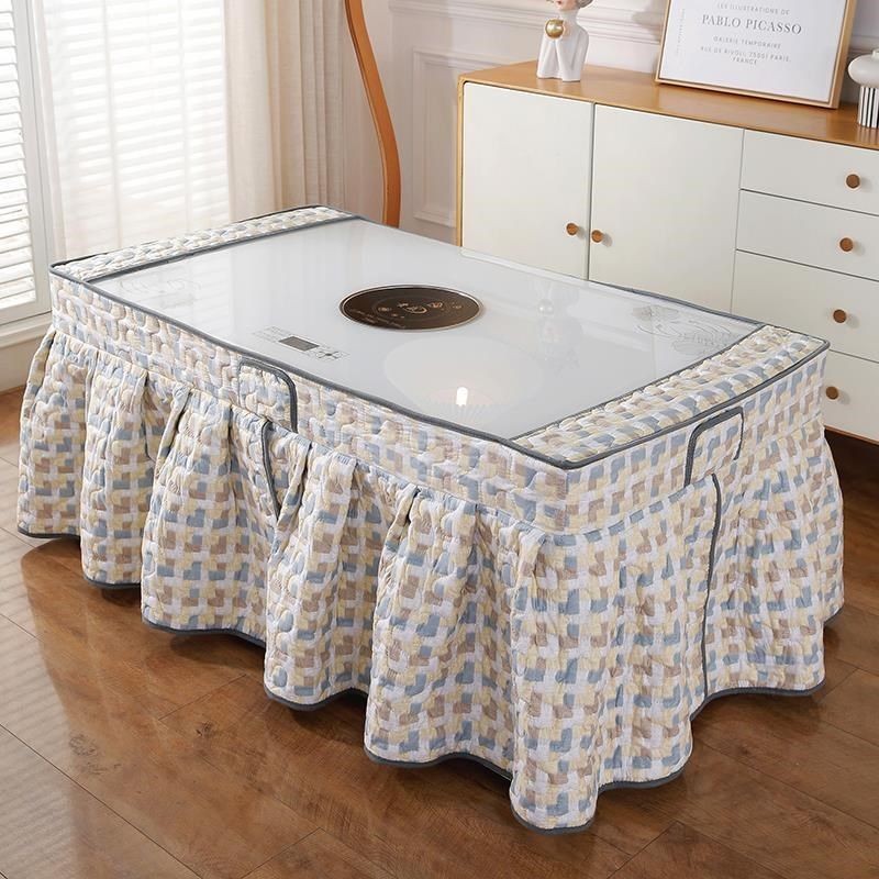 长方形烤火桌罩套桌布罩取暖桌电炉罩桌罩茶几电暖炉套裙摆款定制,淘宝优惠券,粉丝福利购,淘宝优惠卷