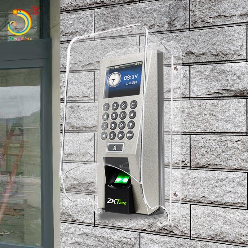 Jingcai customized central control iface7 fingerprint password attendance machine rain cover face access control card swipe waterproof cover outdoor