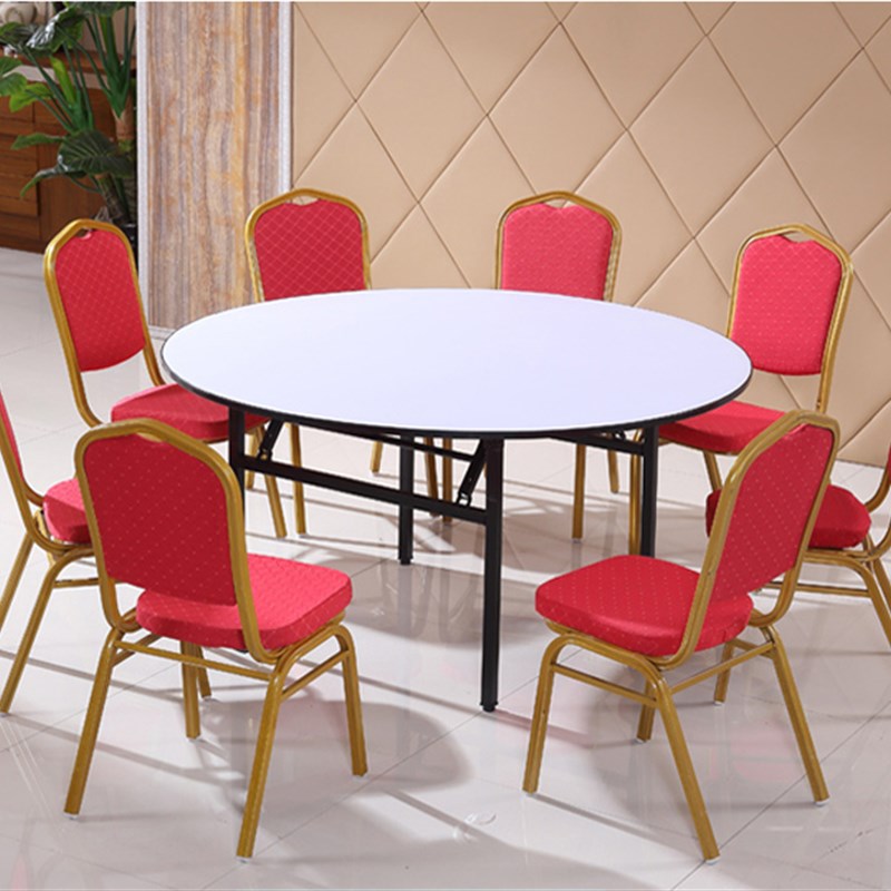 酒店椅子将军椅宴会椅婚庆贵宾椅会议展会活动椅红色饭店餐桌椅 - 图2