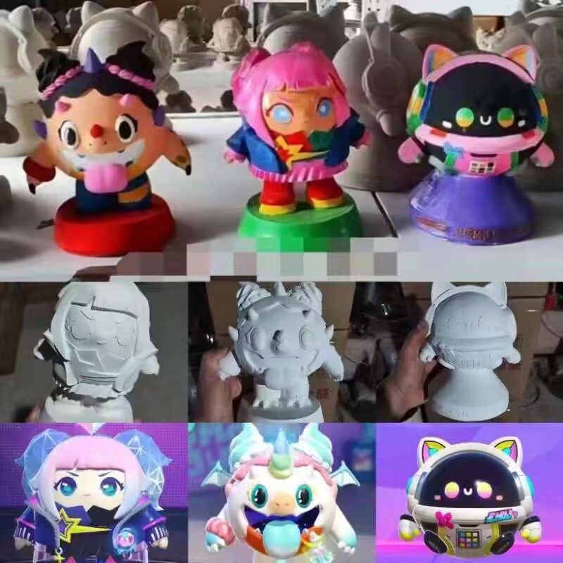 蛋仔派对新款筒儿童像涂鸦彩绘存钱罐涂色卡通石膏像娃娃乳胶模具,淘宝优惠券,粉丝福利购,淘宝优惠卷