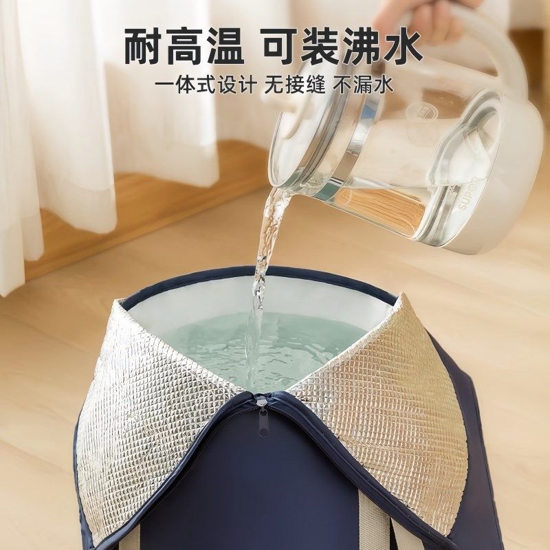 泡脚桶可折叠泡脚袋过小腿过膝深桶家用养生便携式足浴袋折叠盆子,淘宝优惠券,粉丝福利购,淘宝优惠卷