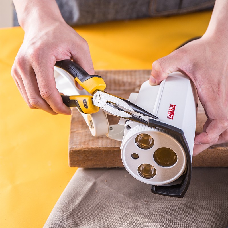 工具尖嘴钳8寸200mm尖咀钳尖口钳尖头钳专业家用DL2108Z - 图2