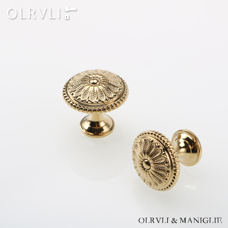 olrvli欧式复古黄铜拉手银色抽屉做旧柜门把手中式金色橱柜圆拉手,淘宝优惠券,粉丝福利购,淘宝优惠卷