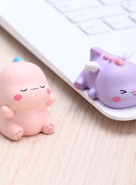 电脑装饰趴趴摆件桌面房间迷你小恐龙精致可爱少女心幸福感小物件