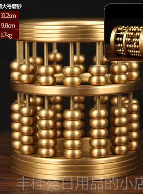 正品原 铜百创福筒摆笔件铜笔筒摆件