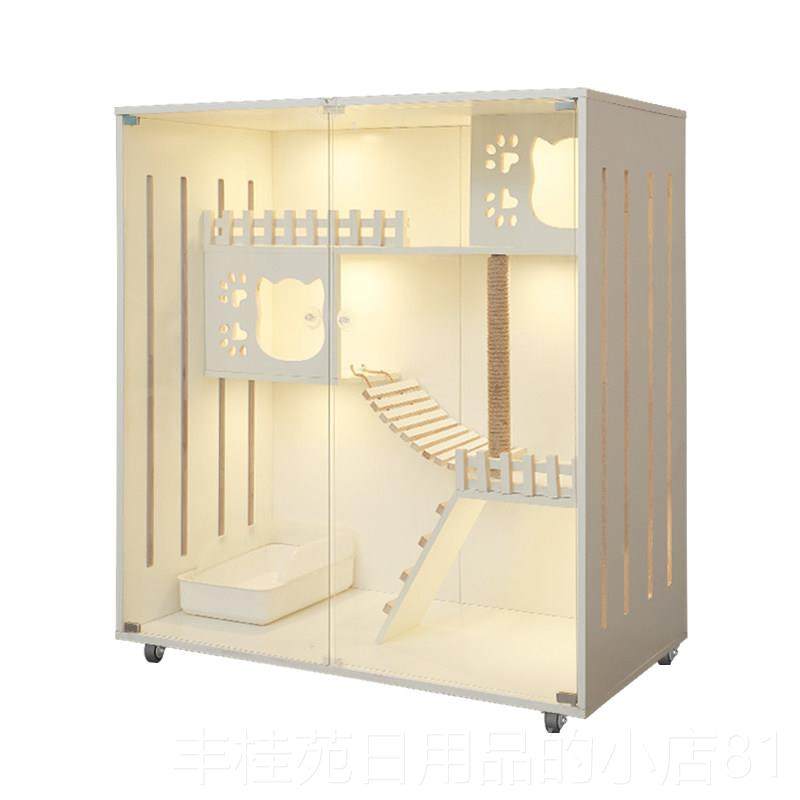 正品实木猫笼子超大别双层猫笼猫舍猫屋家猫窝别猫墅室内猫咪用房,淘宝优惠券,粉丝福利购,淘宝优惠卷