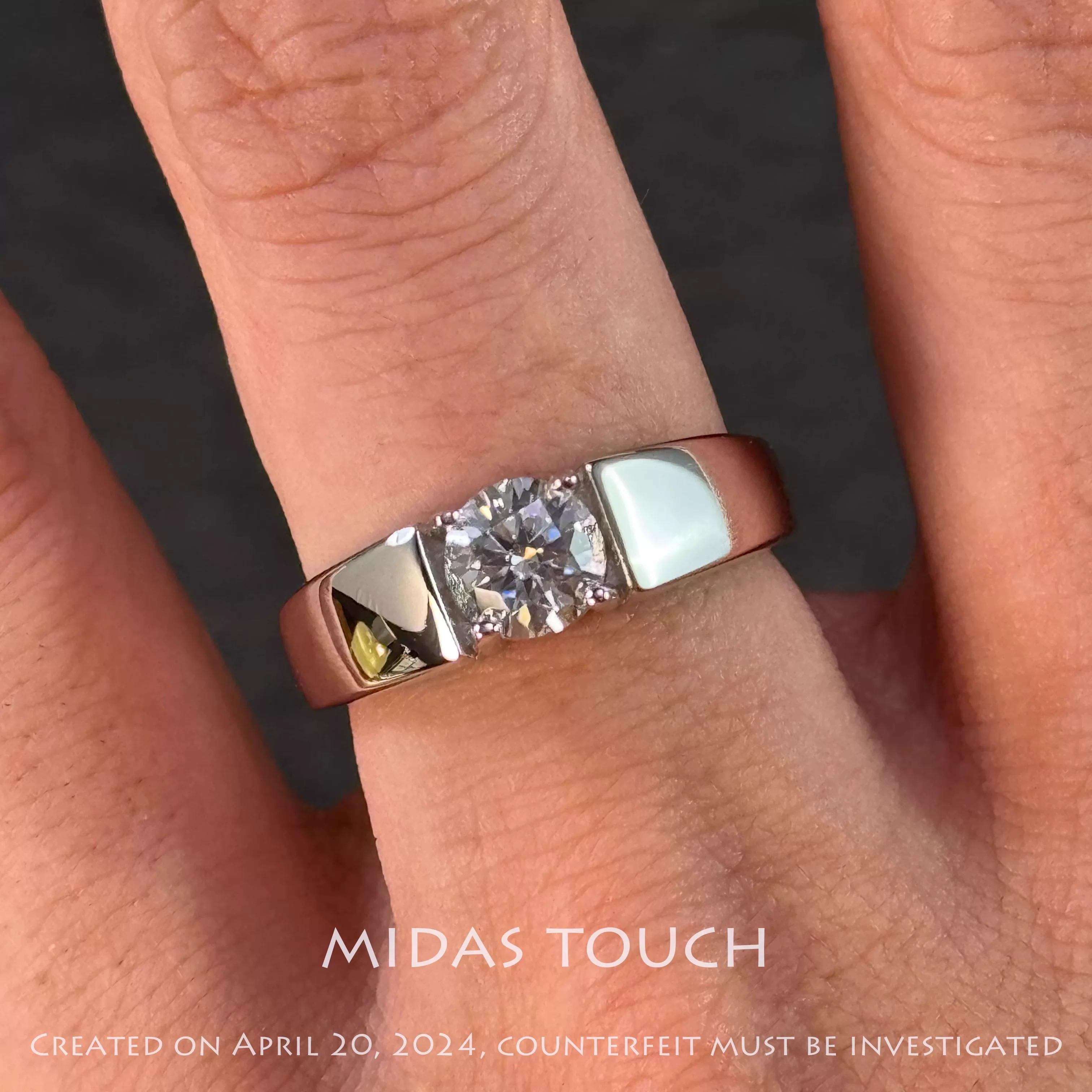Micro-set six-claw diamond ring for women, one carat natural diamond GIA wedding proposal ring for girlfriend and wife on Chinese Valentine's Day