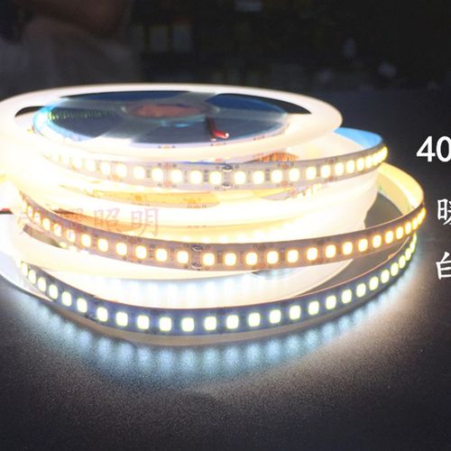 高亮180灯led防水12v8毫米宽2835暖黄白光6000K中性光4000K灯带 - 图0