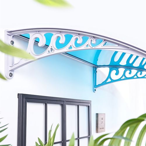 雨棚门头窗户屋檐阳台家用遮阳雨搭庭院防雨挡板防飘雨耐力板塑钢 - 图0