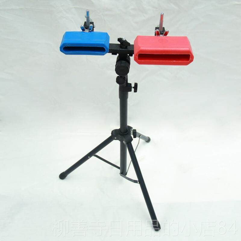 正品小打乐器民打击戏高低音梆子剧架子爵士鼓塑料牛铃曲木鱼组乐 - 图1