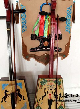 蒙古马头琴摆件仿真内蒙古工艺品特色手工艺品舞台演出道具装饰品