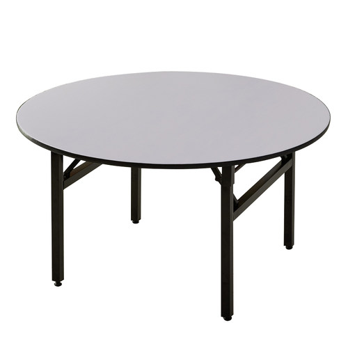 饭店酒店包厢宴会酒席家用折叠实木大圆桌子圆形餐桌台面板带转盘 - 图3