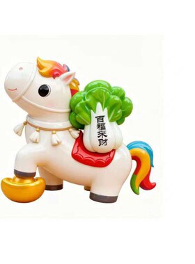 2026生肖马摆件马年春节元旦卡通马雕塑新年氛围感商场景区装饰