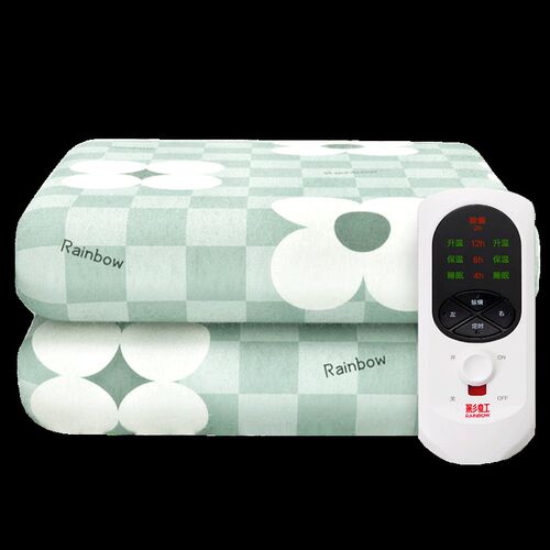 彩虹牌电热毯双人双控调温定时除螨安全单人学生小型厚电褥子家用 - 图3